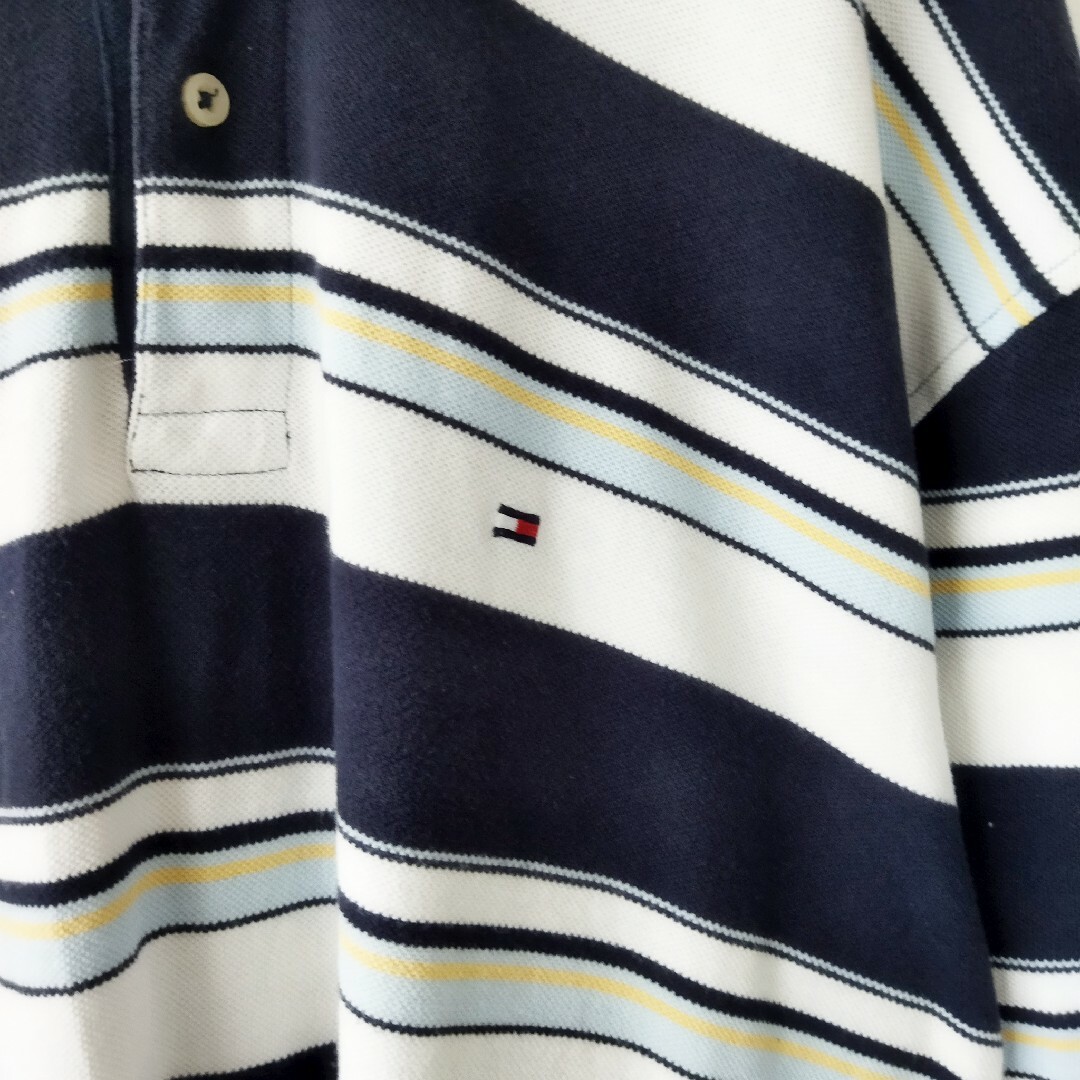 TOMMY HILFIGER(トミーヒルフィガー)の90s vintage TOMMY HILFIGER　ポロシャツ　　ワンポイント メンズのトップス(ポロシャツ)の商品写真