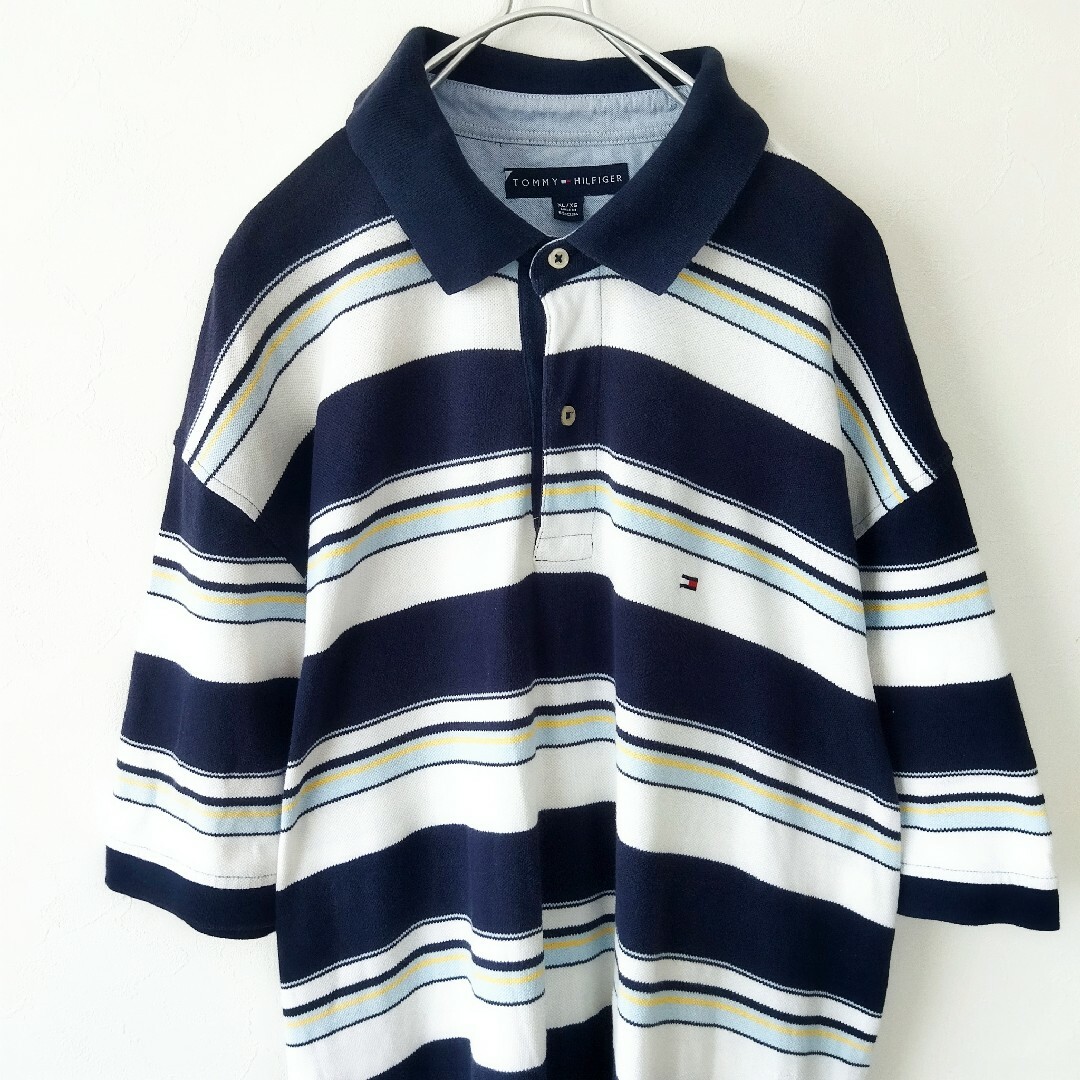 TOMMY HILFIGER(トミーヒルフィガー)の90s vintage TOMMY HILFIGER　ポロシャツ　　ワンポイント メンズのトップス(ポロシャツ)の商品写真