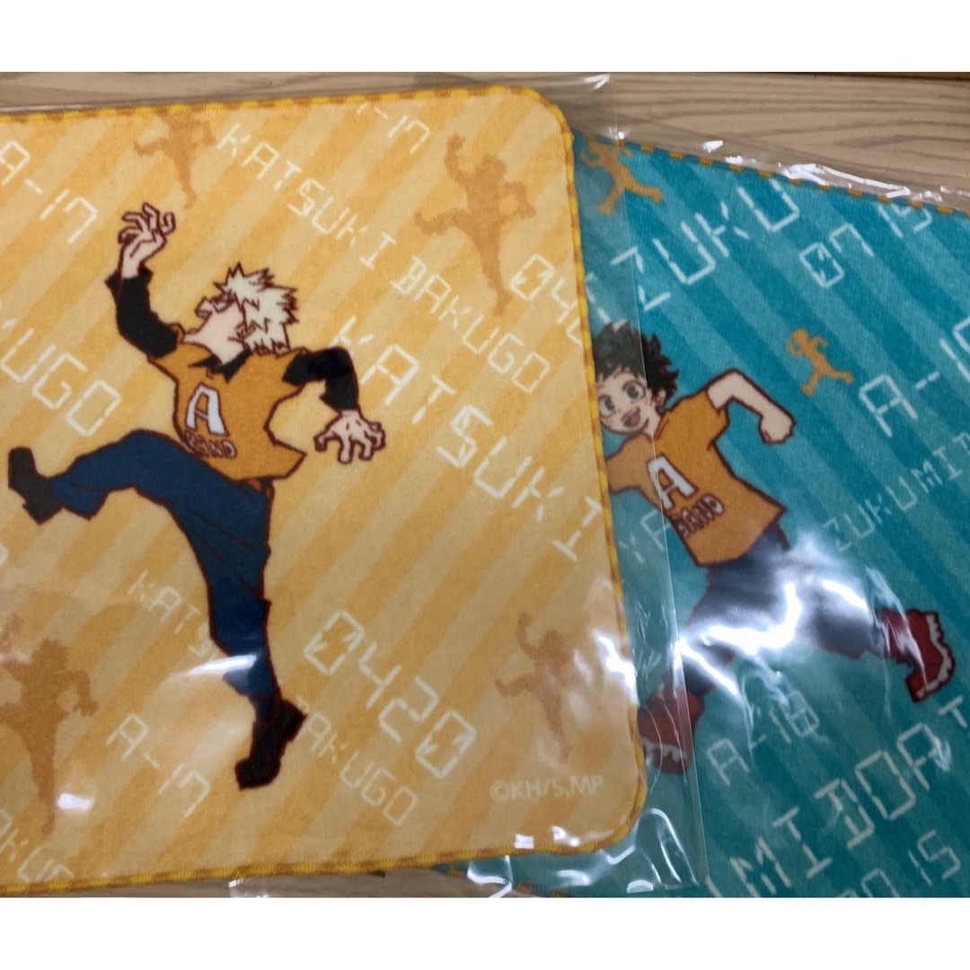 半額SALE★ ヒロアカ【2点セット】爆豪勝己&緑谷出久 文化祭キービジュアル タオル・ハンカチ