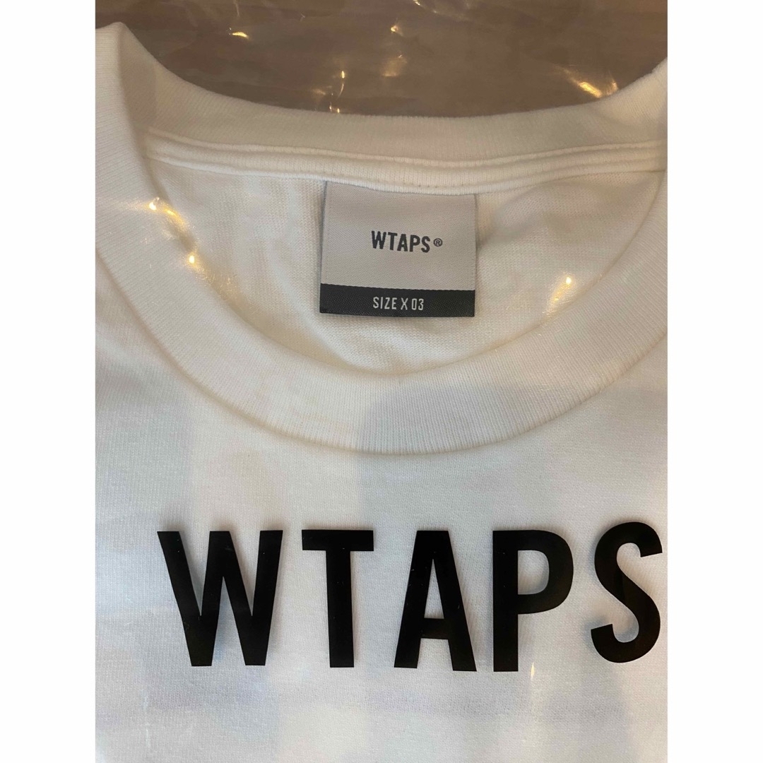 W)taps(ダブルタップス)のWTAPS LABEL Tシャツ　ホワイト　Lサイズ　ダブルタップス メンズのトップス(Tシャツ/カットソー(半袖/袖なし))の商品写真