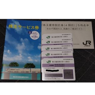 JR東日本旅客鉄道　株主優待券5枚＋株主サービス券1冊(ショッピング)