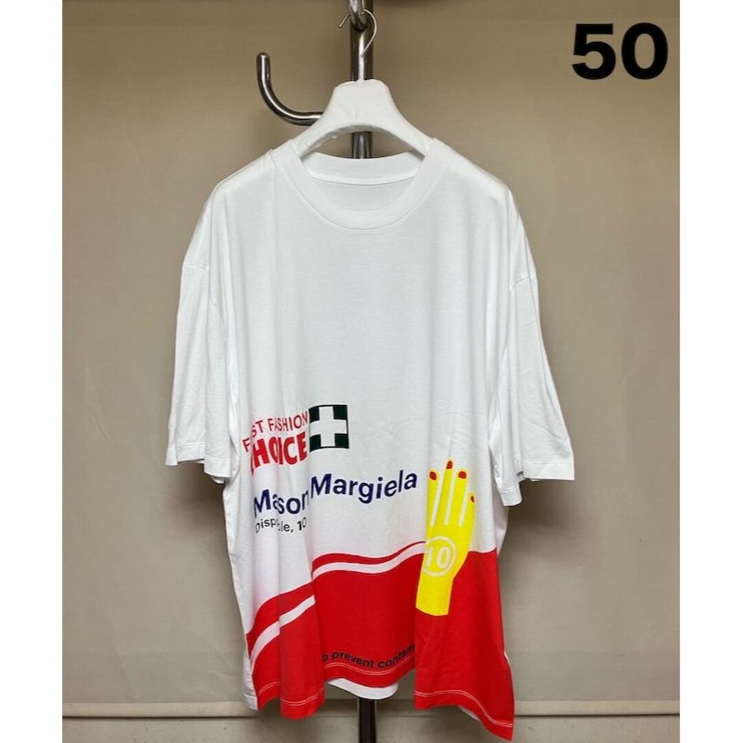 新品 50 マルジェラ 19aw ブランドロゴ Tシャツ 2024