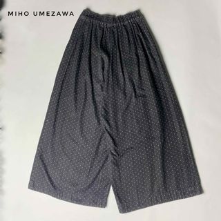 miho umezawa ワイドパンツ ドット 水玉 パンツ ガウチョ(カジュアルパンツ)