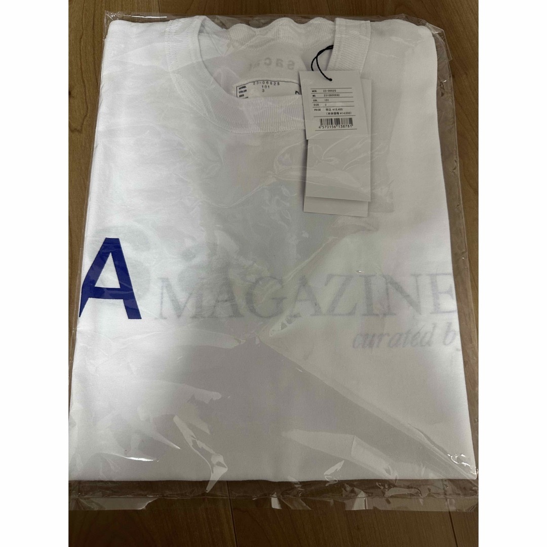 sacai(サカイ)のA Magazine Curated By sacai Tシャツ 白 3 新品 メンズのトップス(Tシャツ/カットソー(半袖/袖なし))の商品写真