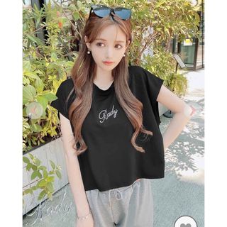 レディー(Rady)のRady ラインストーンロゴTシャツ(Tシャツ(半袖/袖なし))