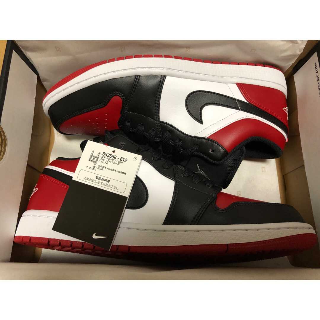 【27cm】Nike AJ1 Low "Bred Toe"