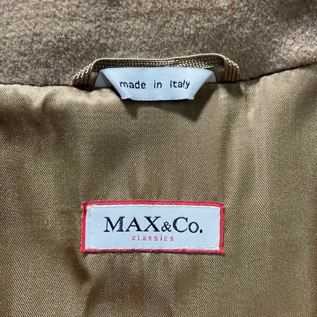 Max & Co.   イタリア製 MAX&Co. ロングコート  襟ファー付き