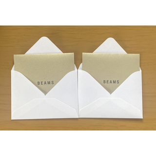 ビームス(BEAMS)のBEAMS メッセージカード　2個(カード/レター/ラッピング)
