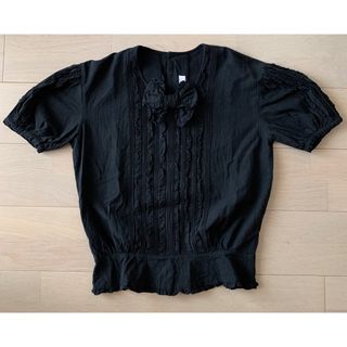 INGEBORG - 未使用 インゲボルグ シフォンタックブラウス 黒の通販 by