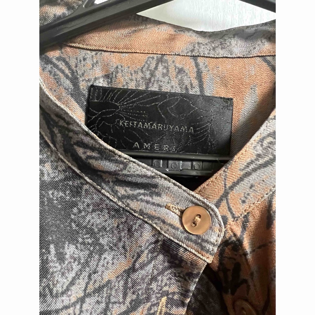 Ameri VINTAGE - KEITAMARUYAMA × AMERI WIDE SHIRT ブラウンの通販 by