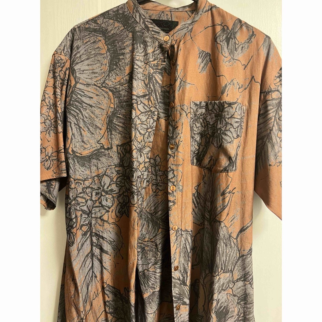 Ameri VINTAGE - KEITAMARUYAMA × AMERI WIDE SHIRT ブラウンの通販 by