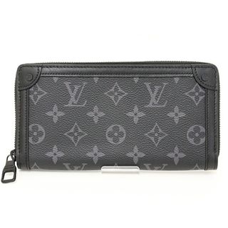 ルイヴィトン(LOUIS VUITTON)のルイヴィトン LOUIS VUITTON トランク ジッピーウォレット ラウンドファスナー長財布 M80558 マットブラック金具【中古】Aランク(折り財布)