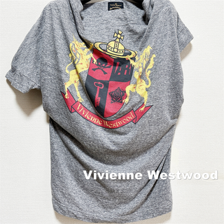 ヴィヴィアンウエストウッド(Vivienne Westwood)の【Vivienne Westwood】ORBロゴ アシンメトリー カットソー(Tシャツ(半袖/袖なし))