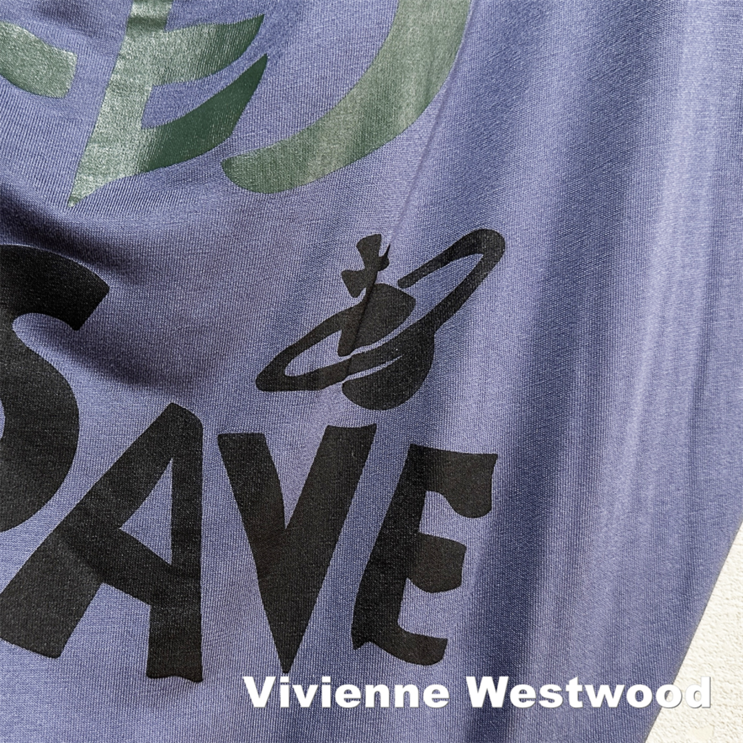 Vivienne Westwood(ヴィヴィアンウエストウッド)の【Vivienne Westwood】ORBロゴ SAVES LIVE Tシャツ レディースのトップス(Tシャツ(半袖/袖なし))の商品写真