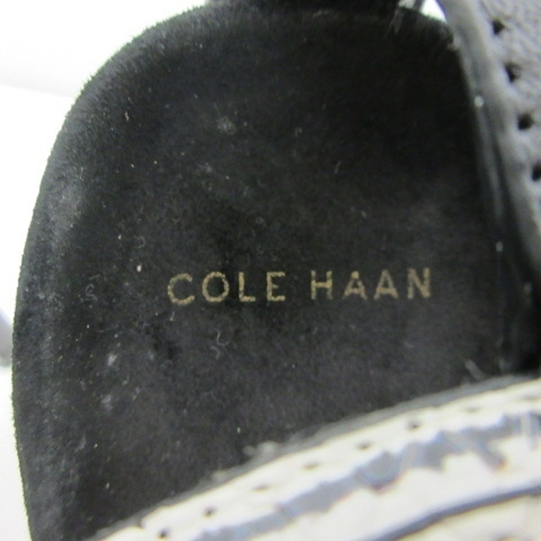 Cole Haan(コールハーン)のコールハーン CYRO SANDAL サンダル 型押し 白 黒 6B 23cm レディースの靴/シューズ(サンダル)の商品写真