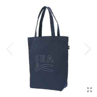 ウィンダンシー(WIND AND SEA)のDENHAM WIND AND SEA CANVAS TOTE BAG ネイビー(トートバッグ)