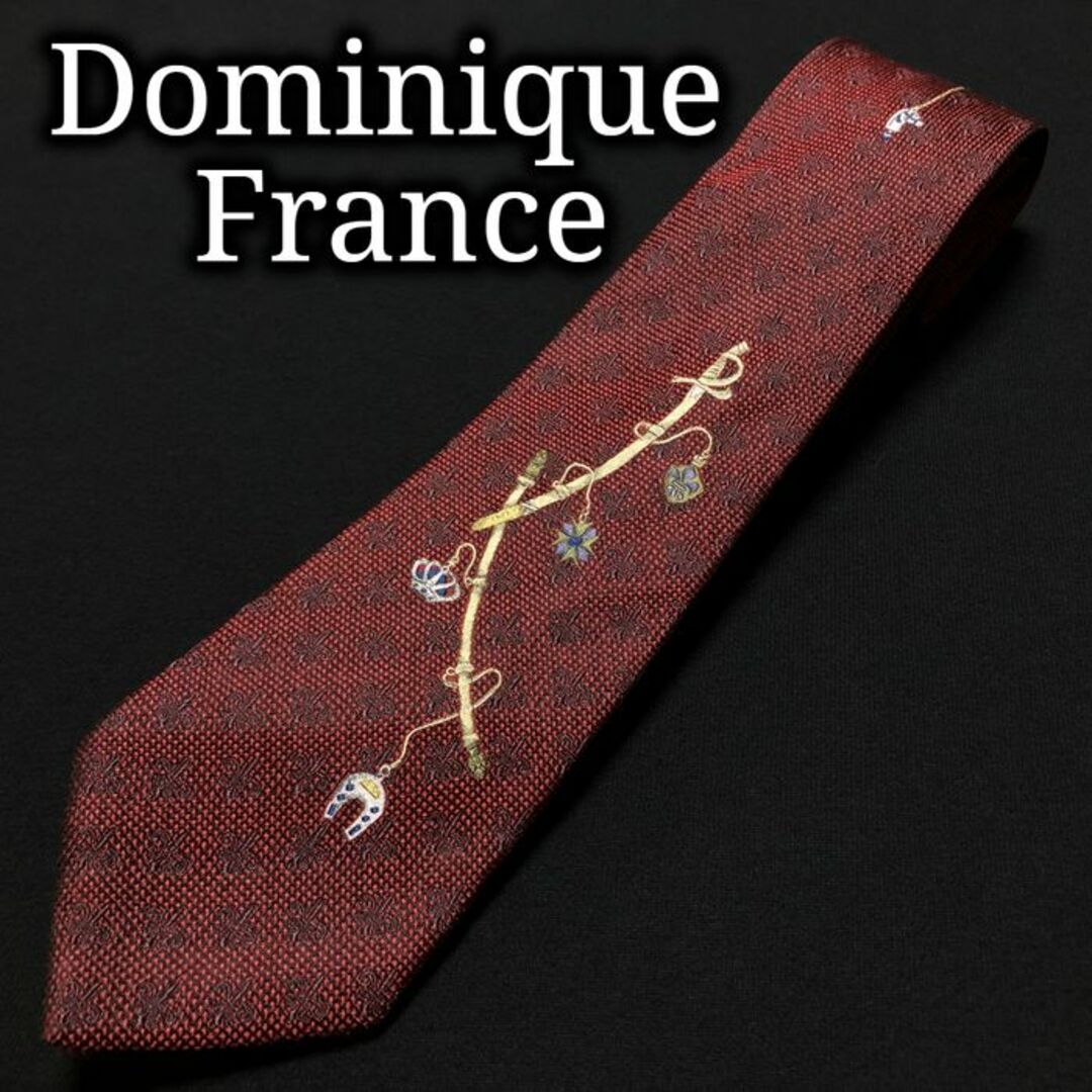 ドミニックフランス サーベル刺繍 ネクタイ クール ドゥ ソワ A105-I26-