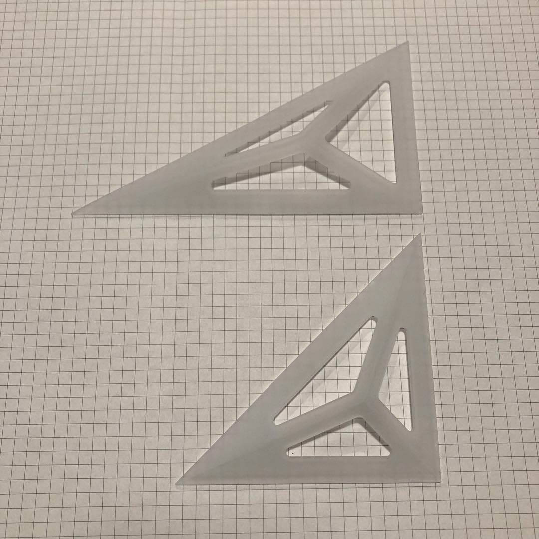 三角定規 立体 セット 建築士 製図 乳半 1