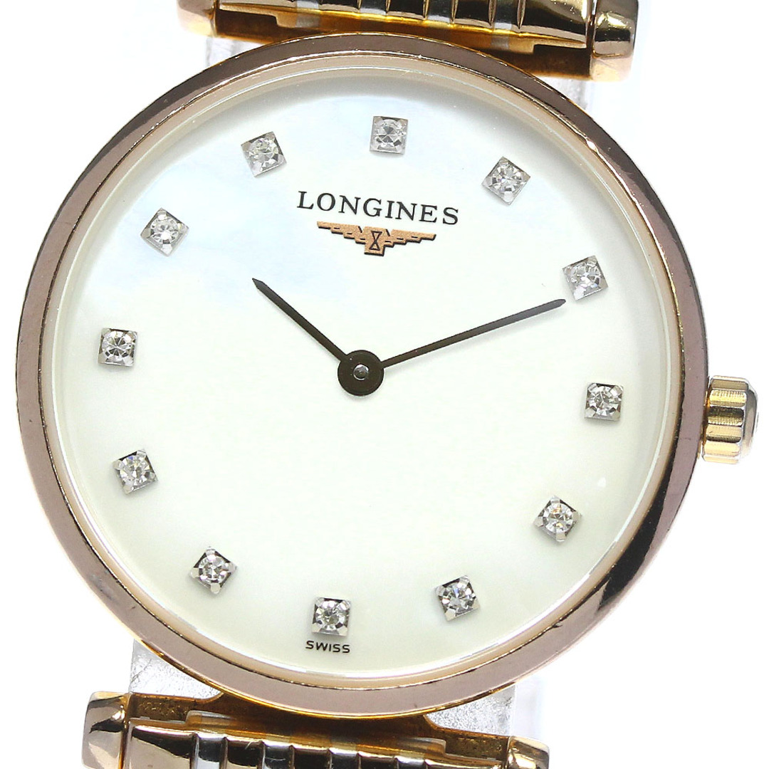 保証書ケースサイズロンジン LONGINES L4.209.1 グランドクラシック 12Pダイヤ クォーツ レディース 保証書付き_761749