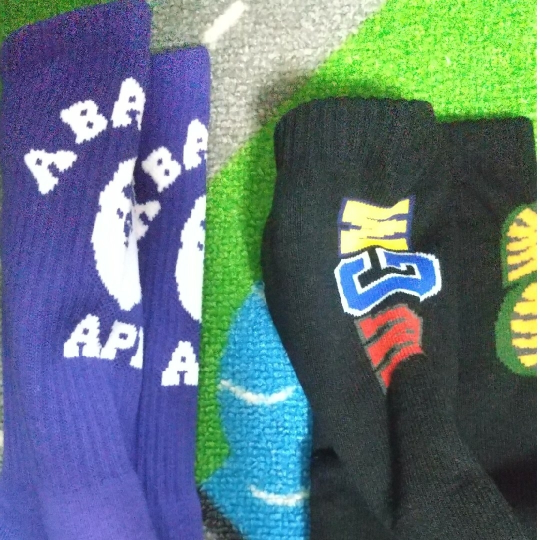 A BATHING APE(アベイシングエイプ)のbape 靴下　ソックス メンズのレッグウェア(ソックス)の商品写真