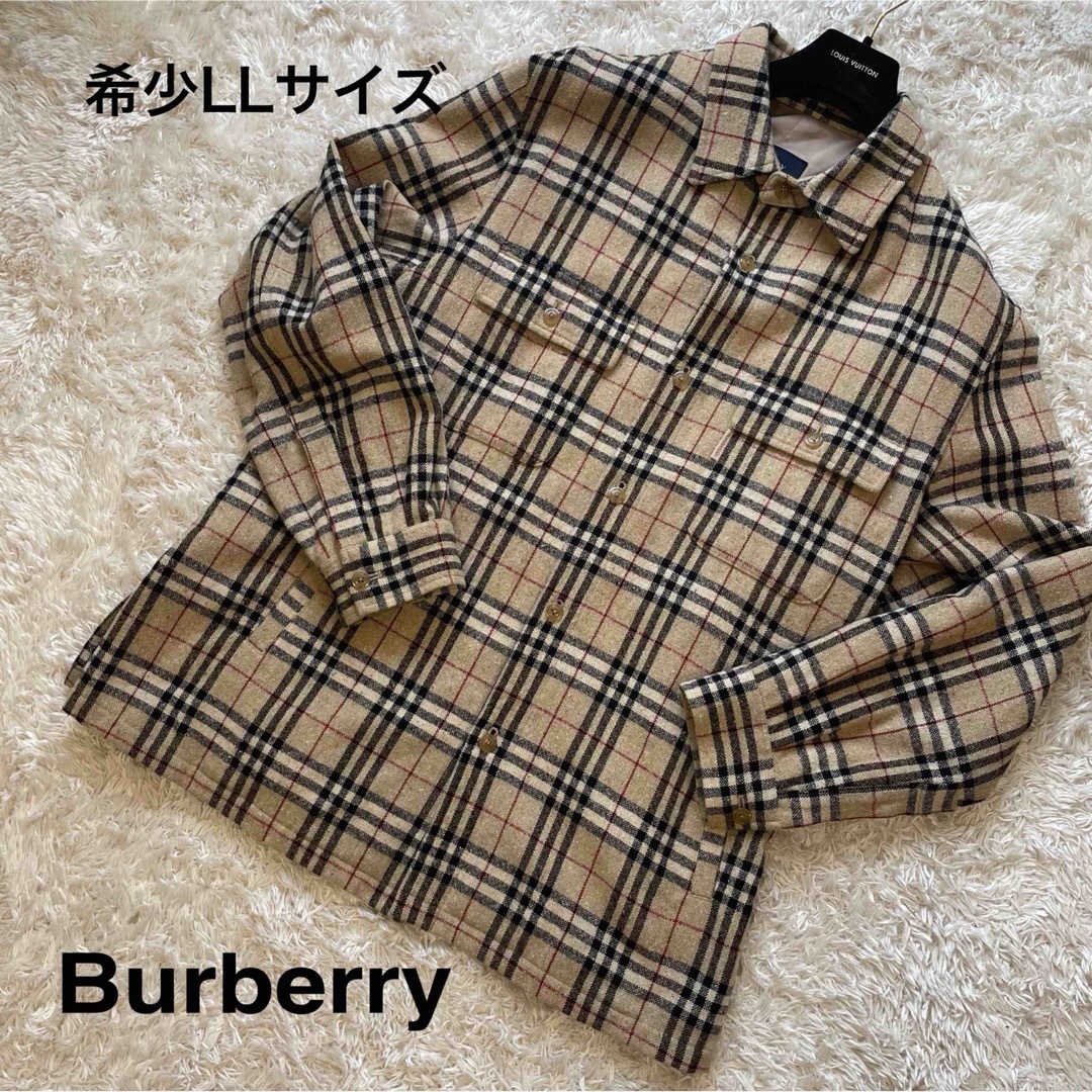 希少LLサイズ アンゴラ混 バーバリーロンドン シャツジャケット | フリマアプリ ラクマ