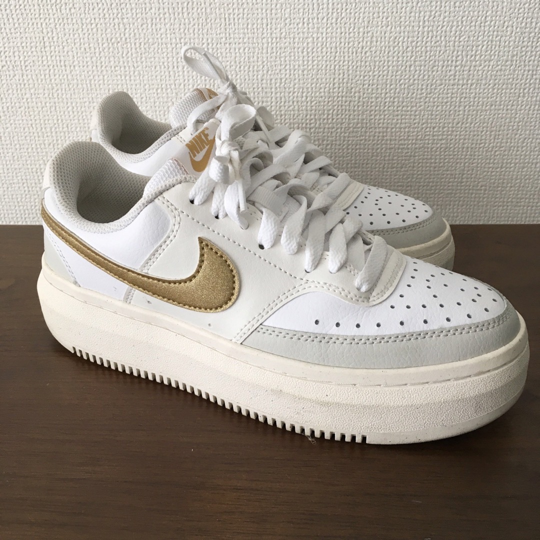 NIKE ナイキ エアフォース１限定厚底ソールゴールド 24、5cm US７、５ 1