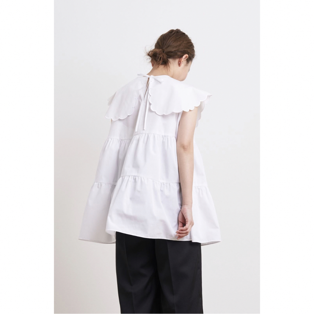 yori スカラップカラーティアードブラウスの通販 by M's shop|ラクマ