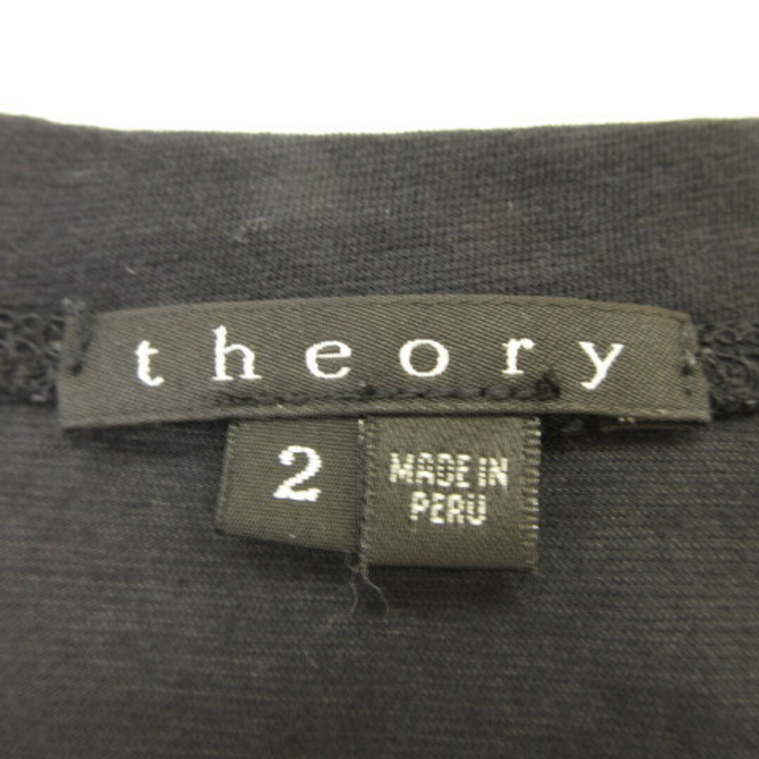 theory(セオリー)のセオリー theory カットソー Tシャツ 半袖 紺 2 *T960 レディースのトップス(Tシャツ(半袖/袖なし))の商品写真