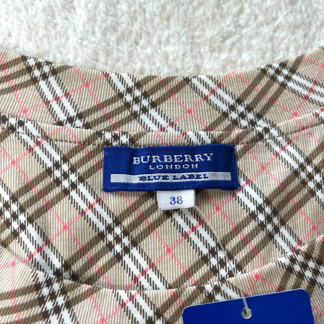 BURBERRY BLUE LABEL(バーバリーブルーレーベル)の新品 バーバリーブルーレーベル チェック シャツ ノバチェック サイズ38 レディースのトップス(Tシャツ(半袖/袖なし))の商品写真