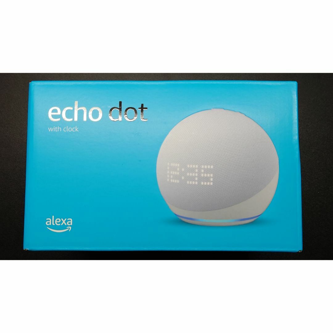 【新品】Echo Dot 時計付きスマートスピーカー　白