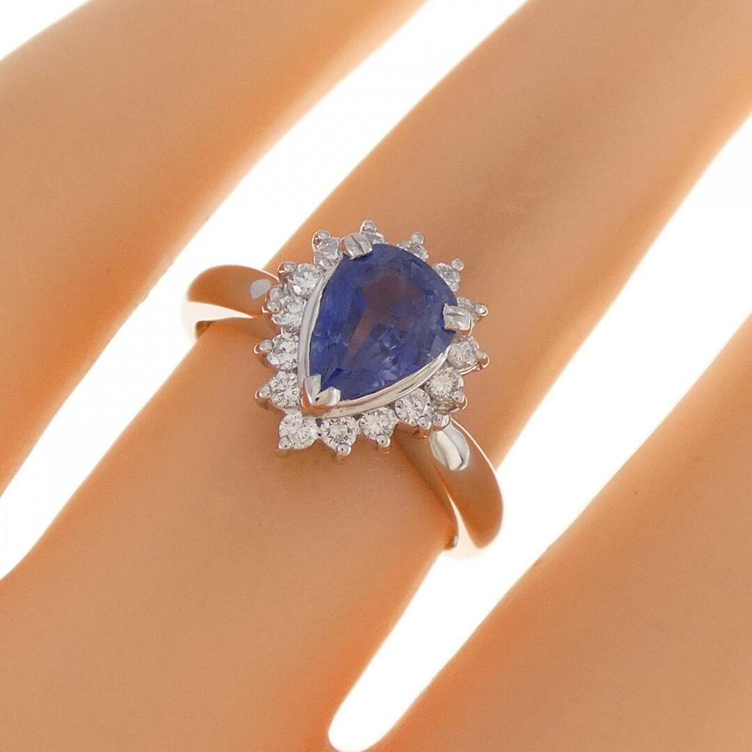 PT サファイヤ リング 0.89CT