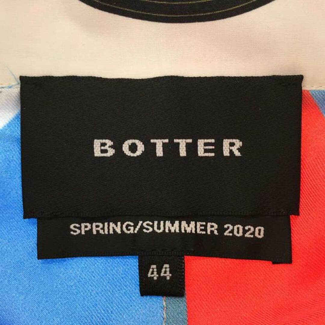 BOTTER / ボッター | 2020SS | シルクスカーフ ドッキング 総柄 プリント 半袖シャツ | 44 | マルチカラー | メンズ