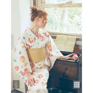 Maison de FLEUR - 新品未使用/メゾンドフルール浴衣/桃の通販｜ラクマ