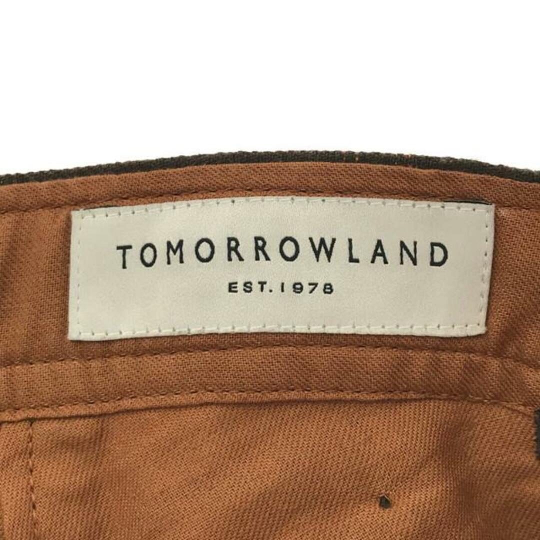 TOMORROWLAND(トゥモローランド)のTOMORROWLAND / トゥモローランド | リネン ヘリンボーン チェック テーパードパンツ | 44 | ブラウン | メンズ メンズのパンツ(その他)の商品写真