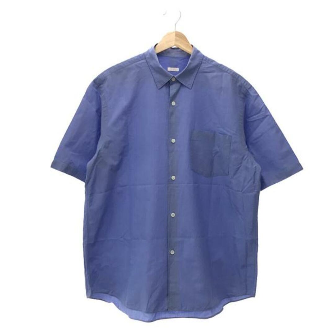 COMOLI(コモリ)のCOMOLI / コモリ | SHORT SLEEVE SH ショートスリーブシャツ | 2 | スカイブルー | メンズ メンズのトップス(Tシャツ/カットソー(半袖/袖なし))の商品写真