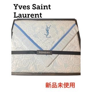 イヴサンローラン(Yves Saint Laurent)のYvesSaintLaurent ロゴ入り シングル ブランケット サンローラン(毛布)