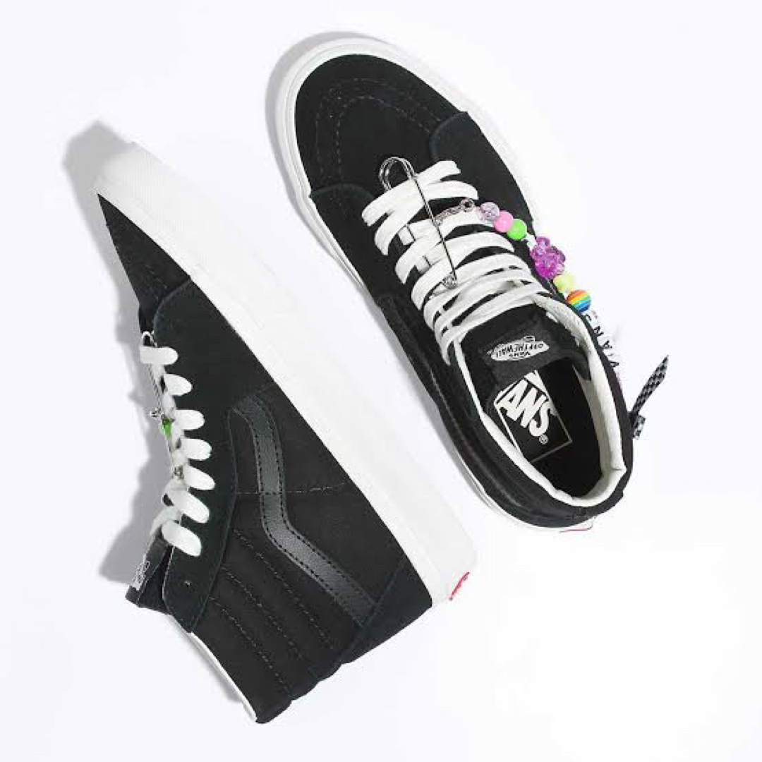 VANS - 24cm【VANS】US企画 SK8-HI スケートハイ 黒×ビーズ VANS - 24cm【VANS】US企画 SK8-HI スケートハイ 黒×ビーズ