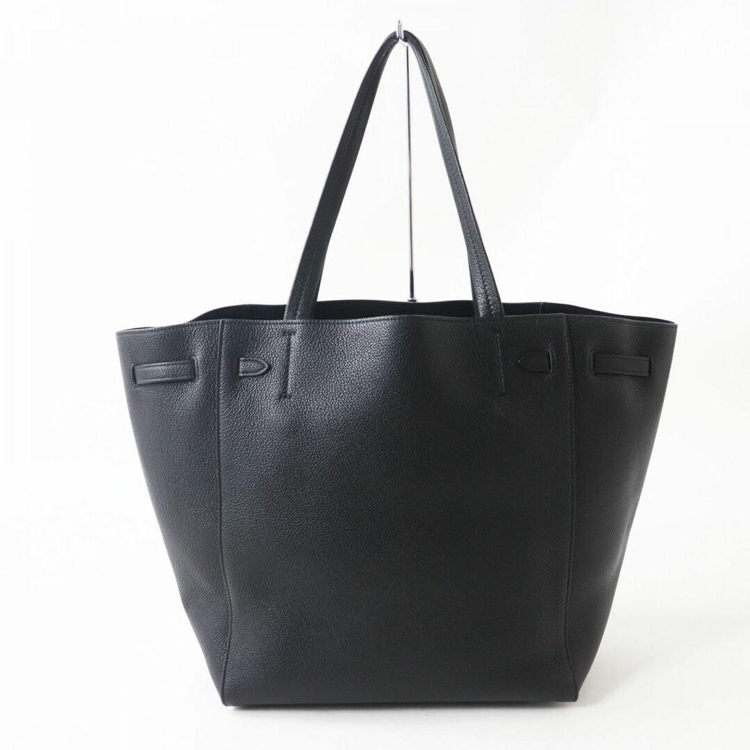 極美品◎定価297000円 CELINE セリーヌ 18902 レディース カバファントム スモール オールレザー トートバッグ ブラック 保管袋付き  伊製