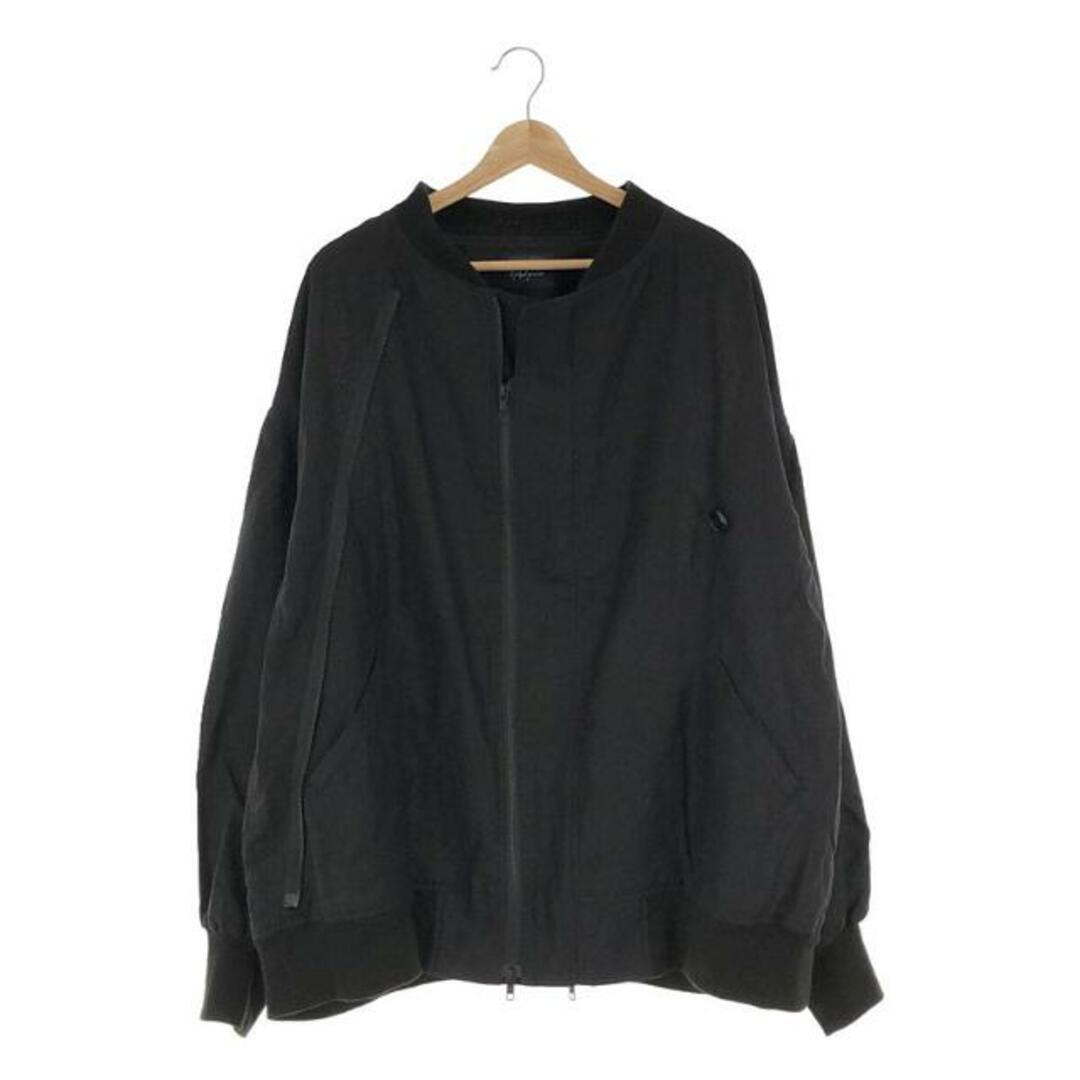 REGULATION Yohji Yamamoto / レギュレーションヨウジヤマモト | 2022SS | MILITARY BACK SATIN R-3WAY BOMBER バックサテン 3WAY ボンバージャケット | 2 | ネイビー | メンズ