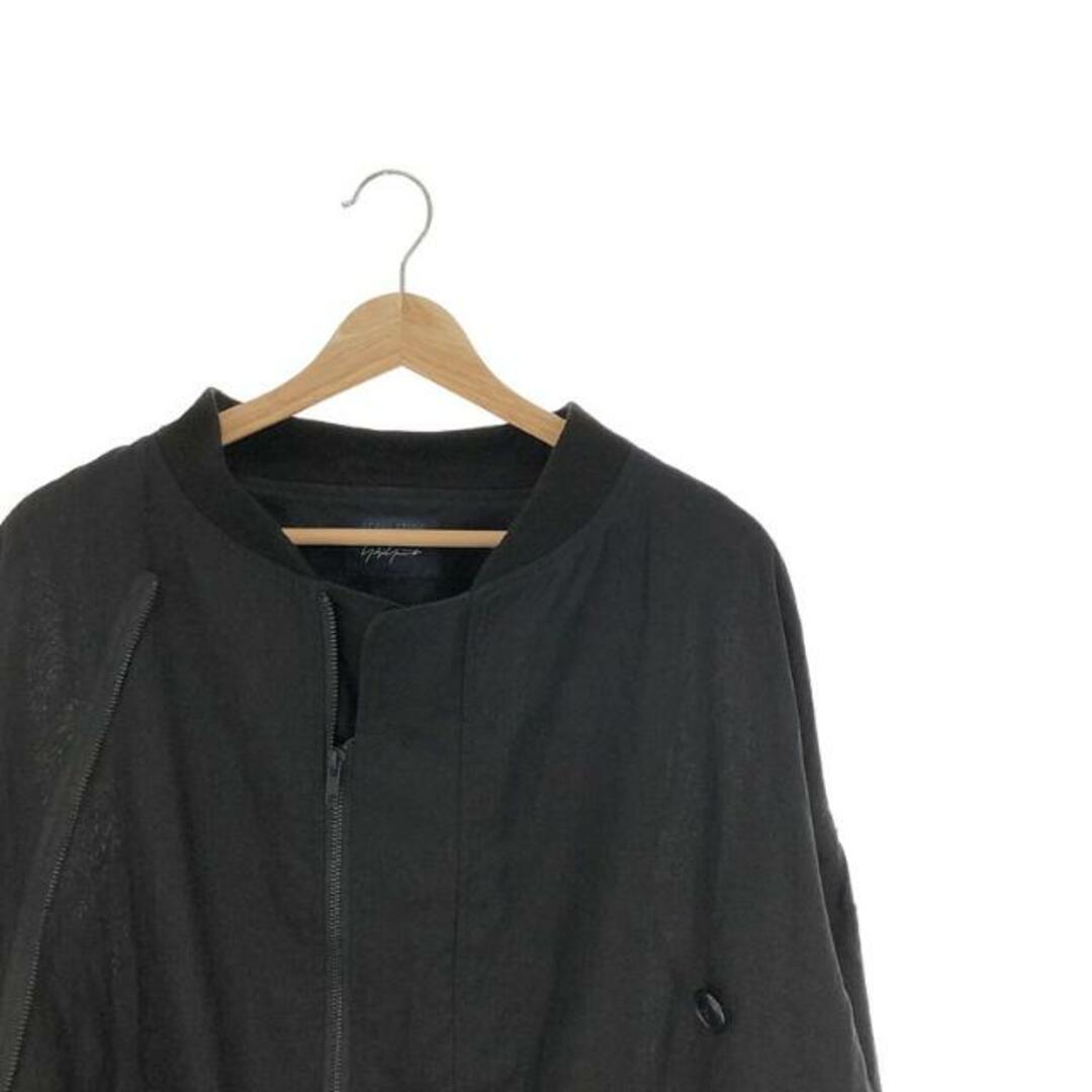 REGULATION Yohji Yamamoto / レギュレーションヨウジヤマモト | 2022SS | MILITARY BACK SATIN R-3WAY BOMBER バックサテン 3WAY ボンバージャケット | 2 | ネイビー | メンズ