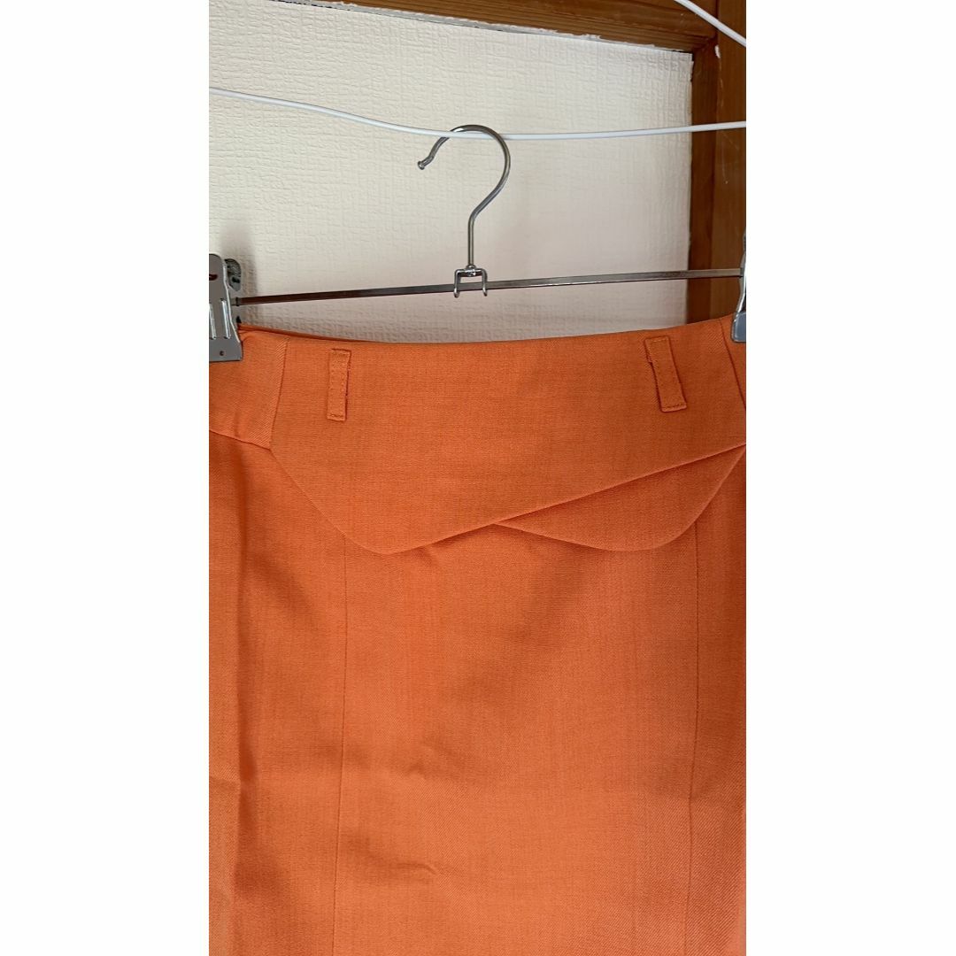 大特価❤️ 膝丈スカート タイトスカート スカート オレンジ  S レディースのスカート(ミニスカート)の商品写真