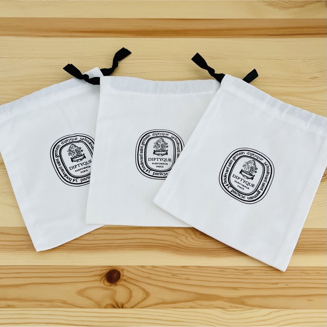 diptyque(ディプティック)のdiptyque ディプティック ノベルティ 巾着 小 3つセット レディースのファッション小物(ポーチ)の商品写真