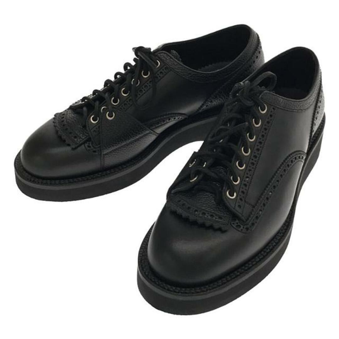 foot the coacher(フットザコーチャー)の【美品】  foot the coacher / フットザコーチャー | COMMAND SHOES (VIBRAM) レザー コマンドシューズ | black | メンズ メンズの靴/シューズ(ドレス/ビジネス)の商品写真