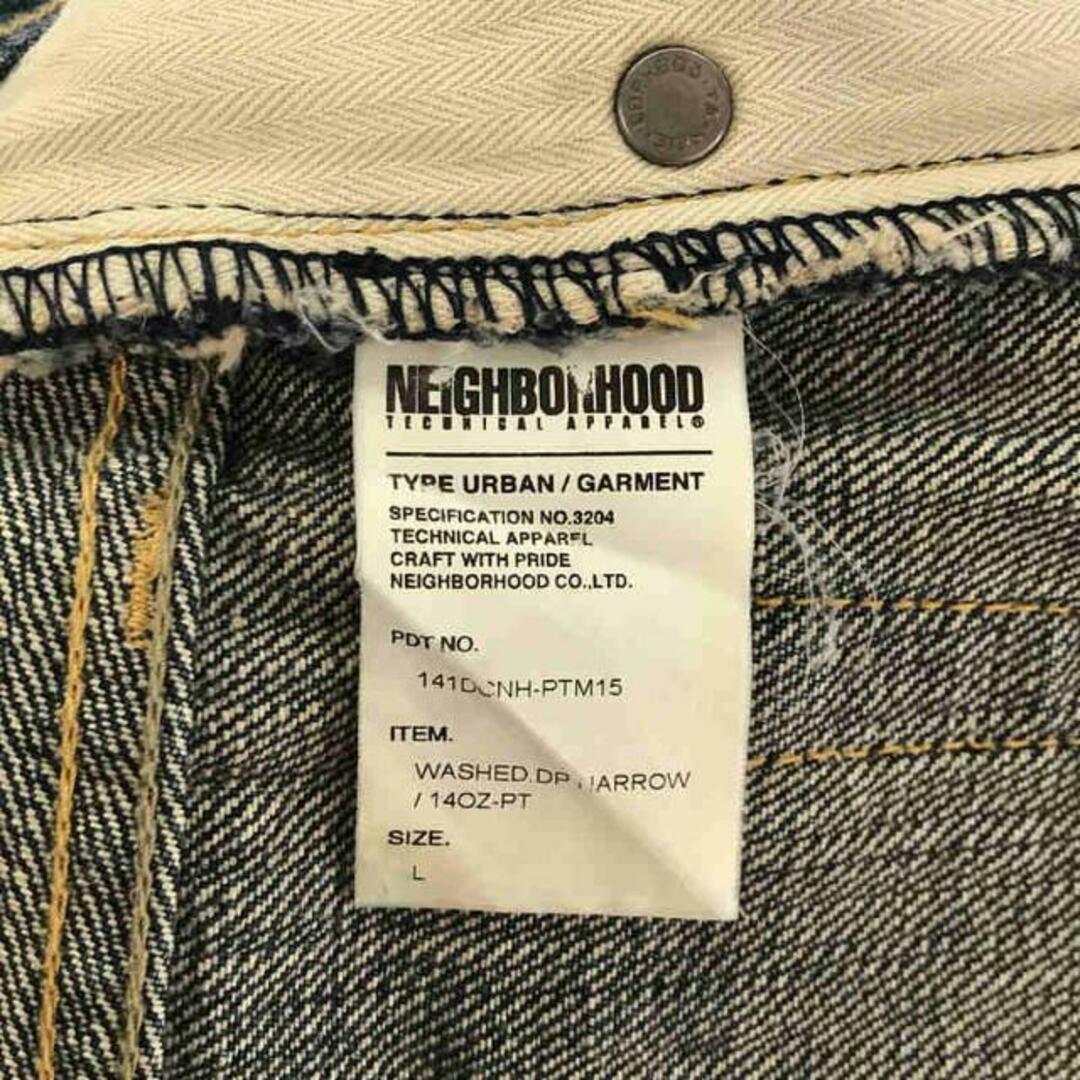 NEIGHBORHOOD(ネイバーフッド)のNEIGHBOR HOOD / ネイバーフッド | WASHED DP DENIM NARROW PANTS | LARGE | インディゴ | メンズ メンズのパンツ(その他)の商品写真