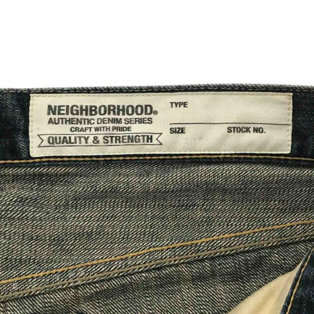 NEIGHBORHOOD(ネイバーフッド)のNEIGHBOR HOOD / ネイバーフッド | WASHED DP DENIM NARROW PANTS | LARGE | インディゴ | メンズ メンズのパンツ(その他)の商品写真