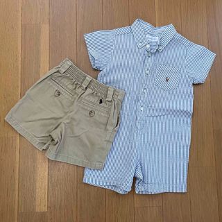 ラルフローレン(Ralph Lauren)の＊ Ralph Lauren 半袖カバーオール ショートパンツ ＊(ロンパース)