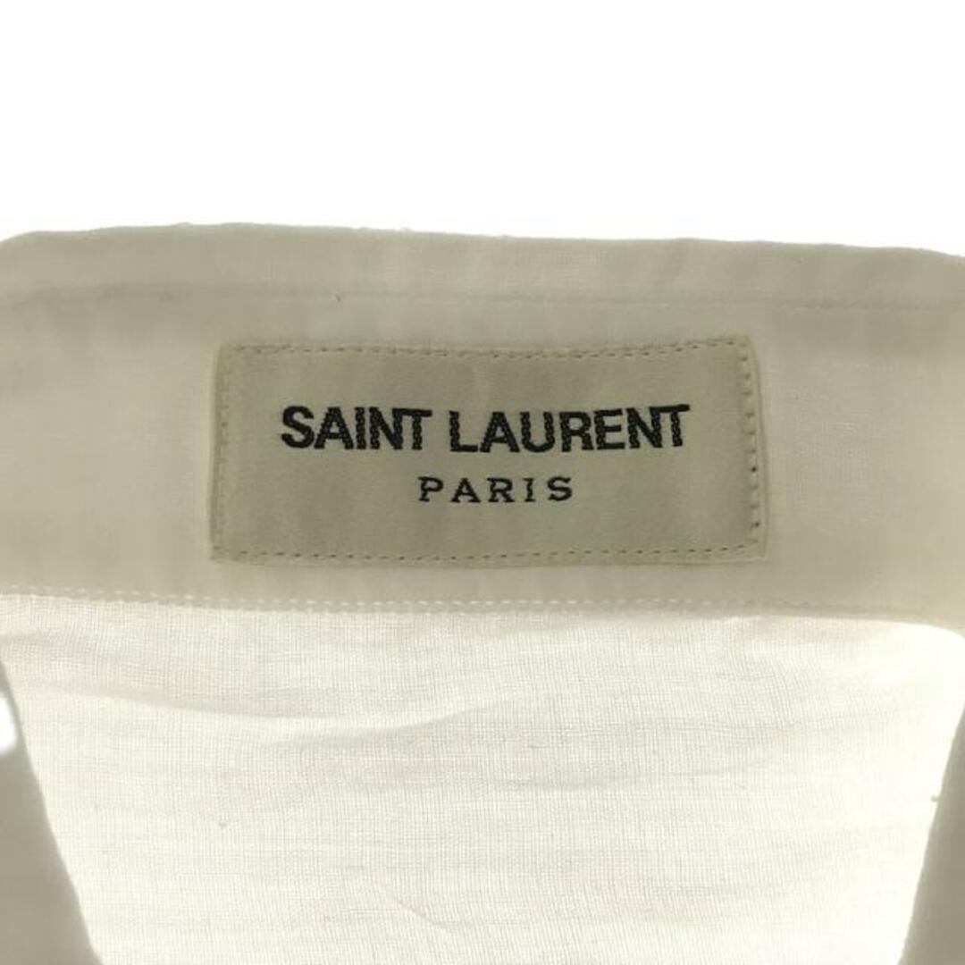 【美品】  SAINT LAURENT / サンローラン | エディ期 レース装飾 ドレスシャツ | 36 | ホワイト | メンズ