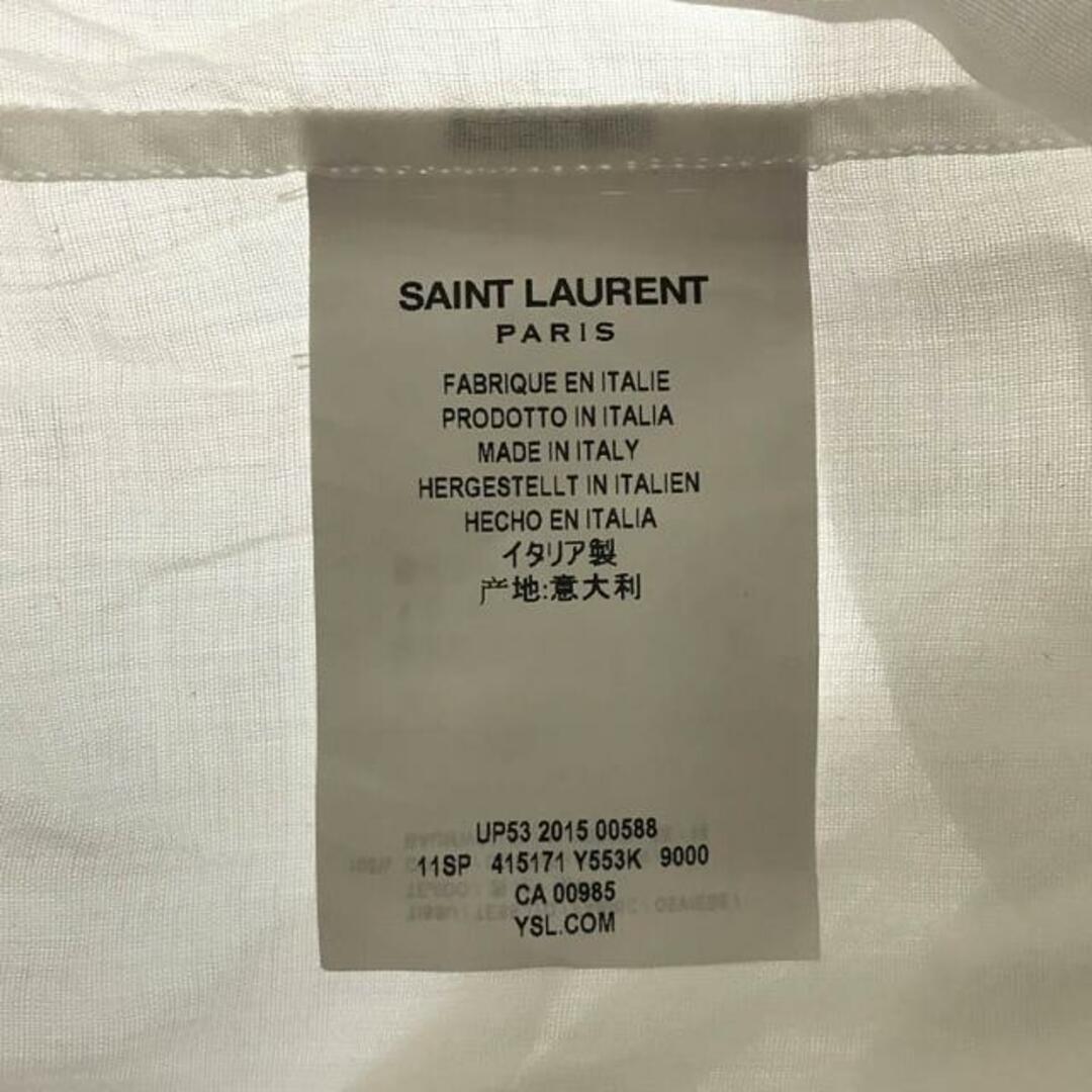 【美品】  SAINT LAURENT / サンローラン | エディ期 レース装飾 ドレスシャツ | 36 | ホワイト | メンズ