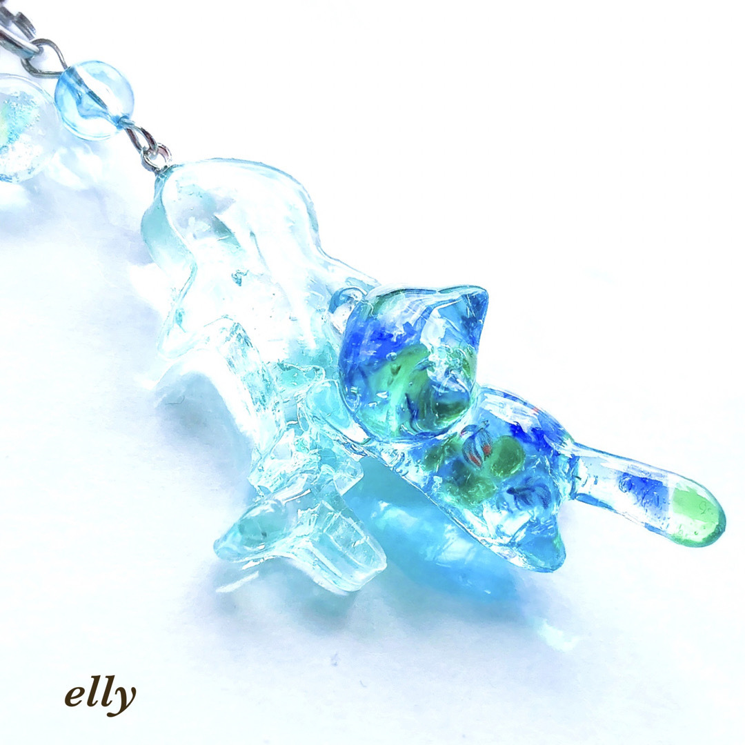 琉球ガラス 海ほたる 蓄光 ジンベイザメ ジャンピング猫 レジン 琉球ガラス 海ほたる 蓄光 ジンベイザメ ジャンピング猫 レジン
