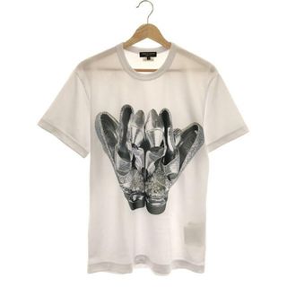 COMME des GARCONS HOMME PLUS / コムデギャルソンオムプリュス | 2019AW | カリグラフィー プリント Tシャツ | L | ホワイト | メンズ